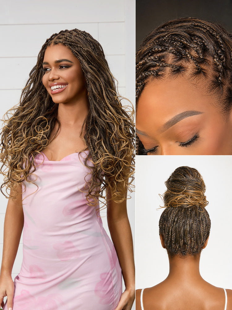 [New Arrival] 🔥Real Scalp Knotless Braided Wig – Lightweight Fit