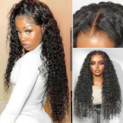 💝 Ready-to-Go Glueless Water Wave Drawstring Wig