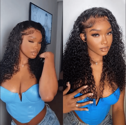 💝 Ready-to-Go Glueless Water Wave Drawstring Wig