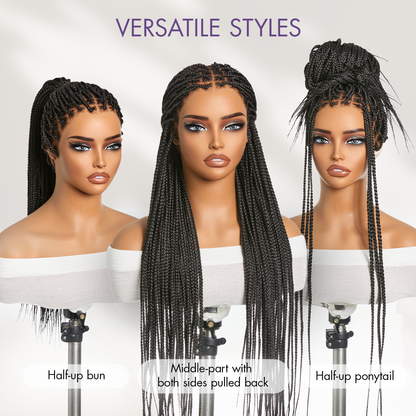 [New Arrival] 🔥Real Scalp Knotless Braided Wig – Lightweight Fit
