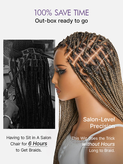 [New Arrival] Salon Braids HD Lace Knotless Wig ✨