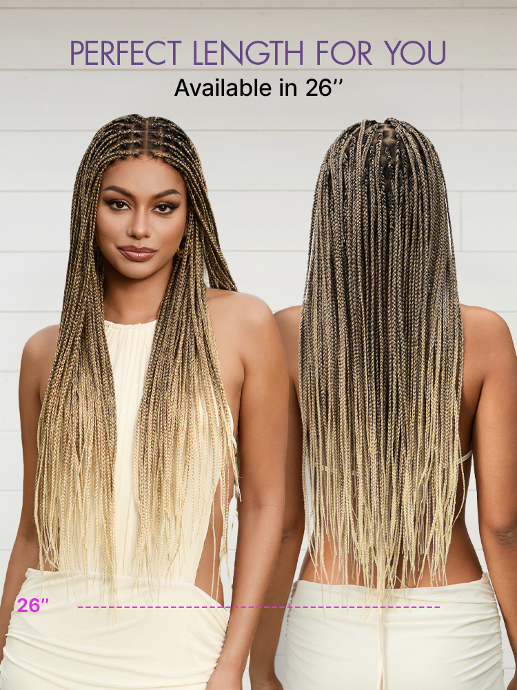 🔥Real Scalp Knotless Braided Wig – Lightweight Fit